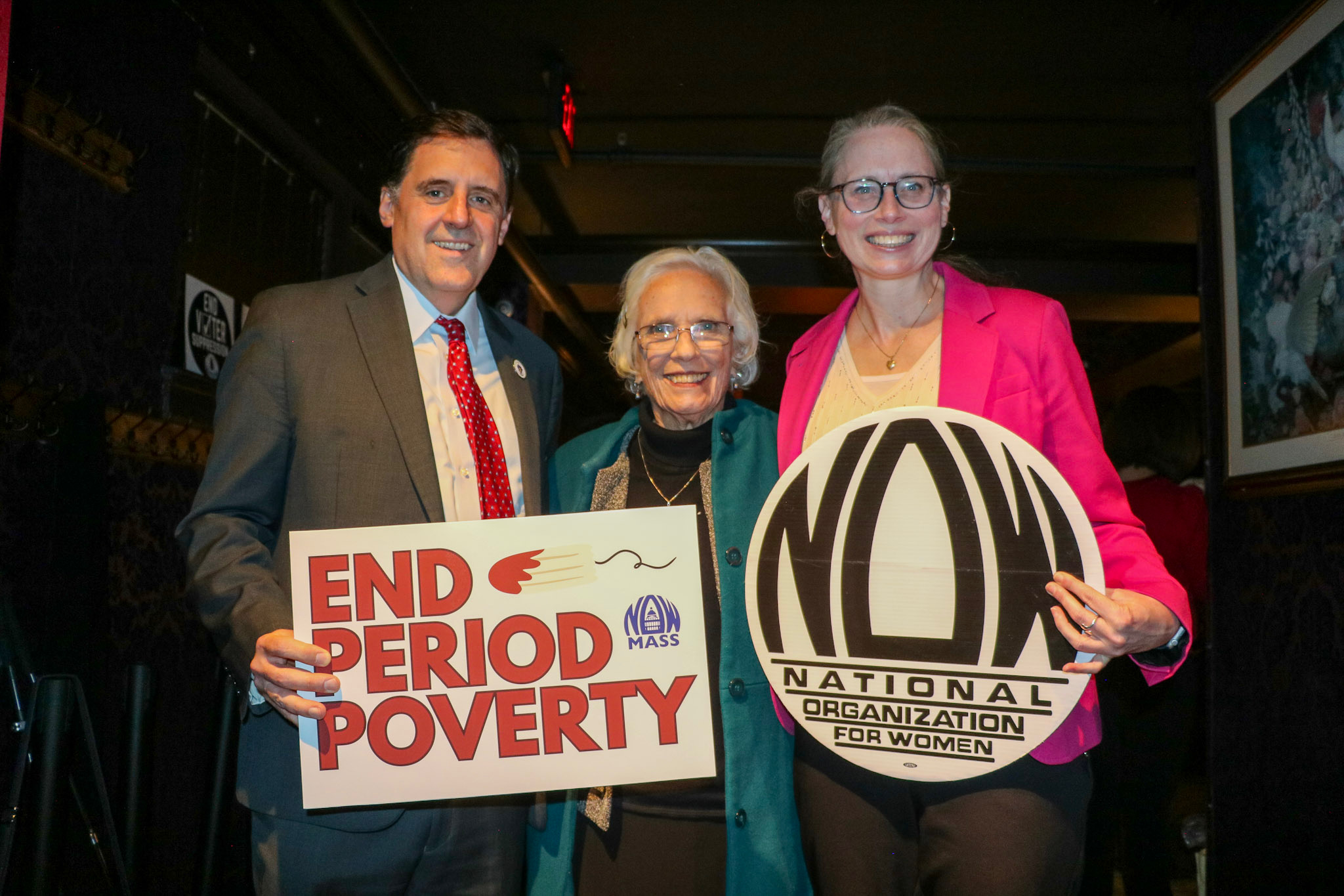 Christine Barber at an End Period Poverty event