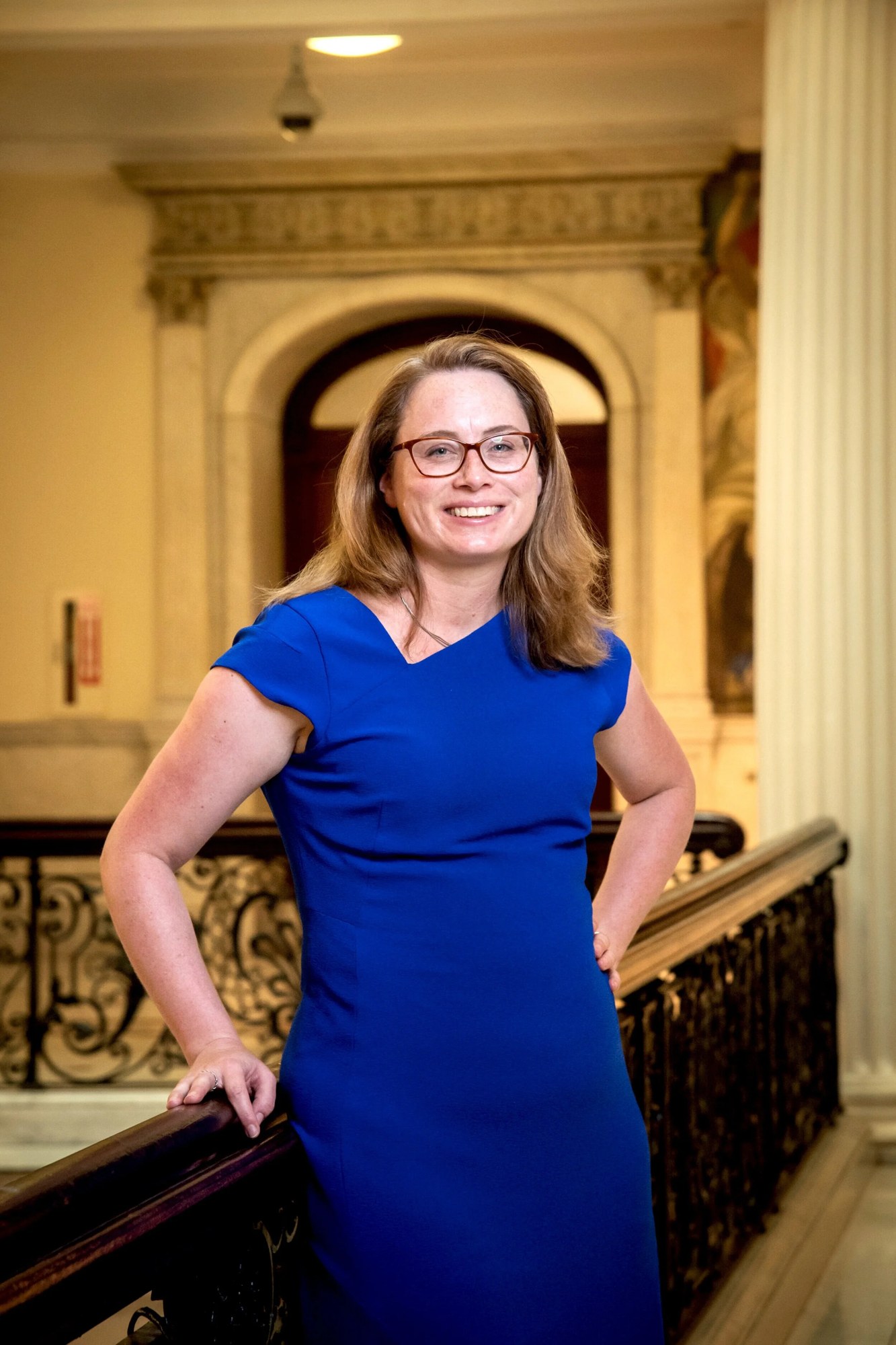 Portrait of Christine Barber at the State House